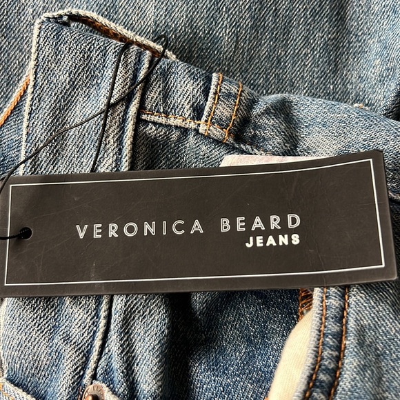 Veronica Beard  High Waist Straight Leg Ankle Jeans In Kystn NWT Size 25 - Picture 9 of 11